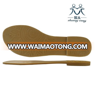 Hot sale TPR PVC outsole new design wholesale ladies shoe soles